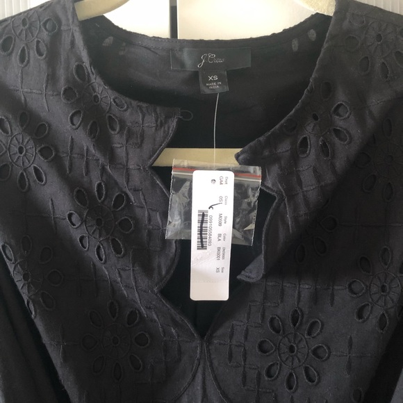 J.Crew Black Eyelet Dress - Picture 2 of 9